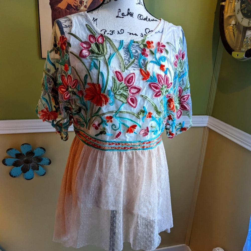 Tassels n lace top